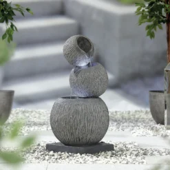 Stylish Fountain Illusion Falls Water Feature With LEDs -Garden Decoration Shop 13846045 4344962027737883