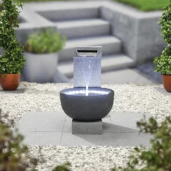 Stylish Fountain Solitary Pour Water Feature With LEDs 8 Stylish Fountain Solitary Pour Water Feature With LEDs -Garden Decoration Shop 13846046 4544962028419153