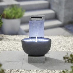 Stylish Fountain Solitary Pour Water Feature With LEDs 7 Stylish Fountain Solitary Pour Water Feature With LEDs -Garden Decoration Shop 13846046 4764962028389894