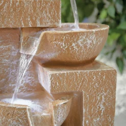 Stylish Fountain Sparkling Bowls Water Feature With LEDs -Garden Decoration Shop 13846048 1034971880455348