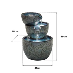 Stylish Fountain Fossil Leaf Water Feature With LEDs -Garden Decoration Shop 13846049 1804962028377735