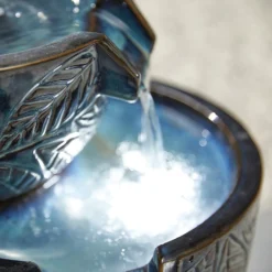 Stylish Fountain Fossil Leaf Water Feature With LEDs -Garden Decoration Shop 13846049 9274962028283796