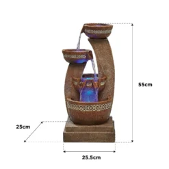 Stylish Fountain Azure Columns Water Feature With LEDs -Garden Decoration Shop 13846050 1534978881017244