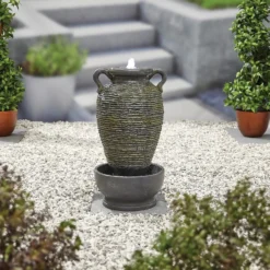 Stylish Fountain Rippling Vase Water Feature With LEDs -Garden Decoration Shop 13846051 2064962028400313
