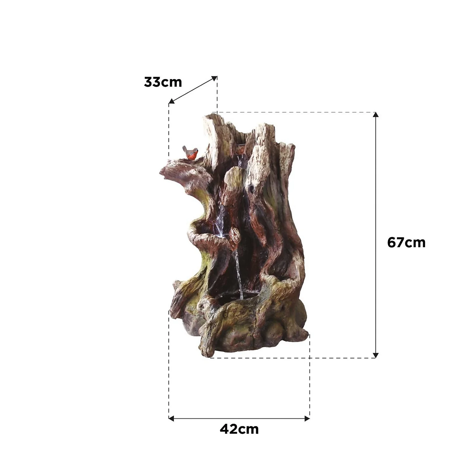 Stylish Fountain Willow Spills Water Feature With LEDs 5 Stylish Fountain Willow Spills Water Feature With LEDs - Image 3