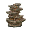 Stylish Fountain Red Rock Springs Water Feature With LEDs -Garden Decoration Shop 13846066 8464962027767583