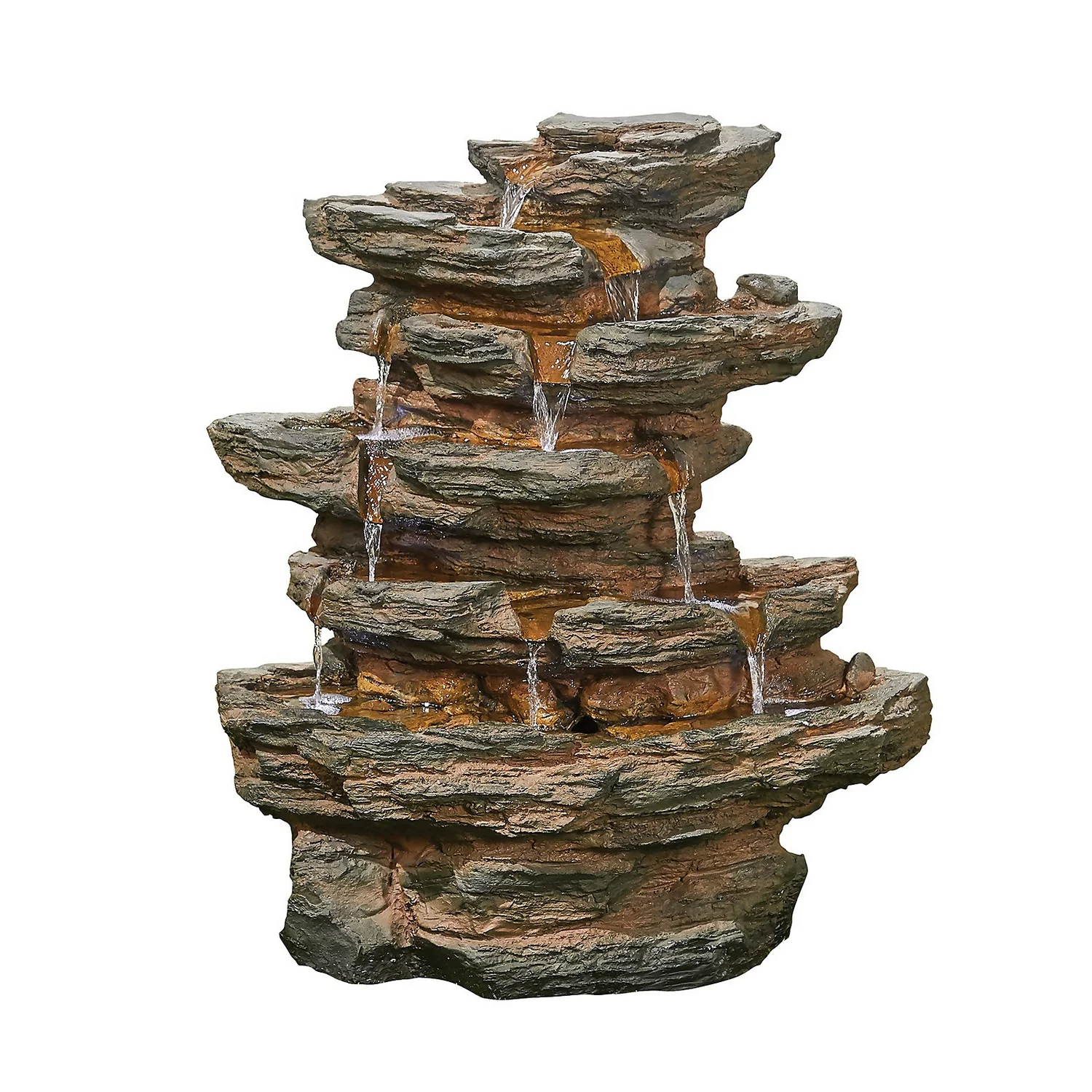 Stylish Fountain Red Rock Springs Water Feature With LEDs 3 Stylish Fountain Red Rock Springs Water Feature With LEDs