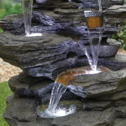 Stylish Fountain Hinoki Springs Water Feature With LEDs -Garden Decoration Shop 13846067 1164962027829983