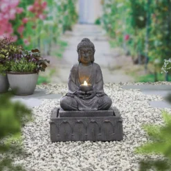Stylish Fountain Serenity Water Feature With LEDs -Garden Decoration Shop 13846069 1524962027687135