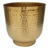 Hammered Brass Indoor Plant Pot - 16cm -Garden Decoration Shop 13887185 1534999809846273