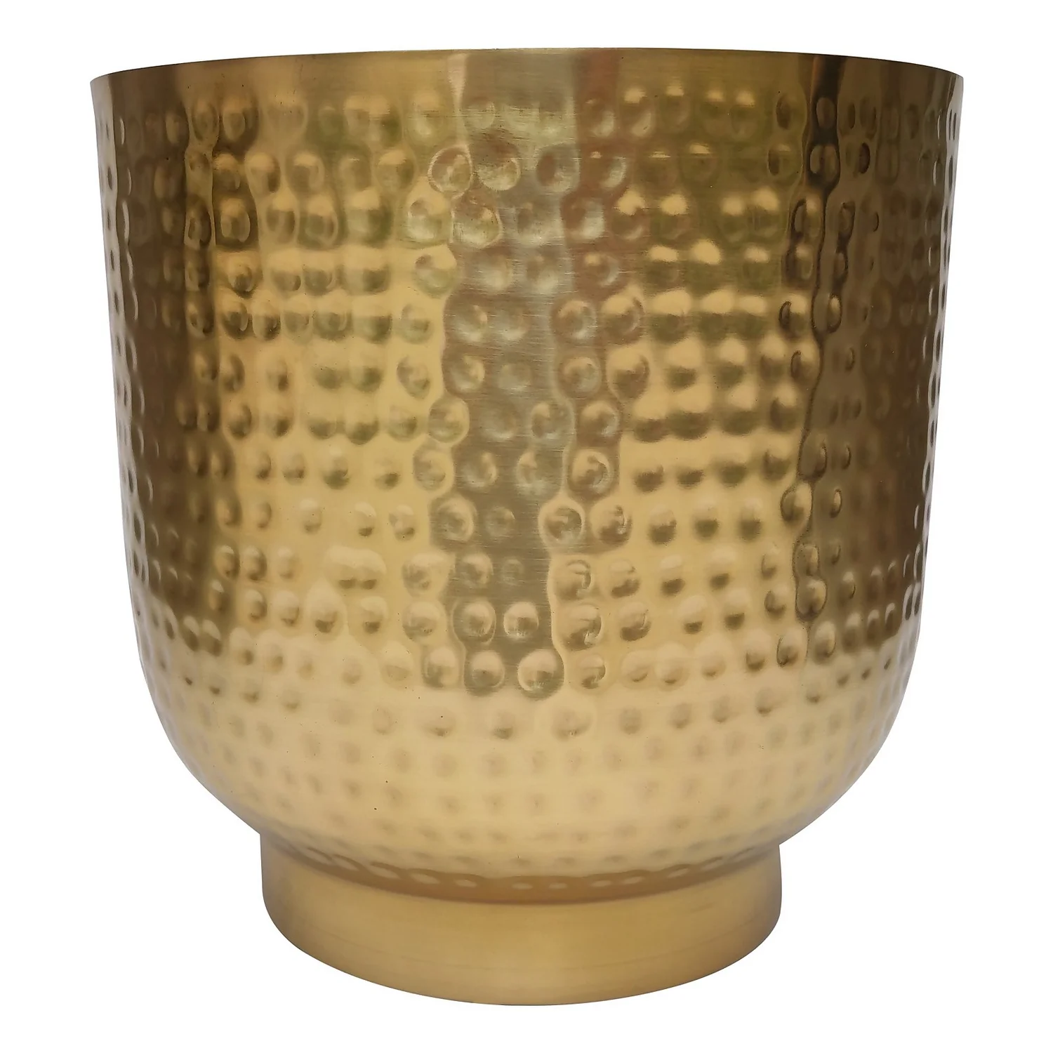 Hammered Brass Indoor Plant Pot - 16cm 4 Hammered Brass Indoor Plant Pot - 16cm - Image 2