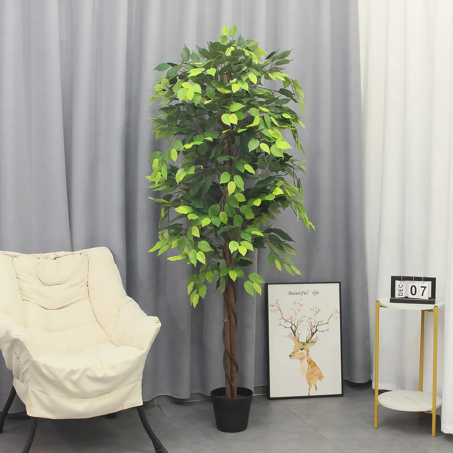 Artificial Ficus Tree - 180cm 4 Artificial Ficus Tree - 180cm - Image 2