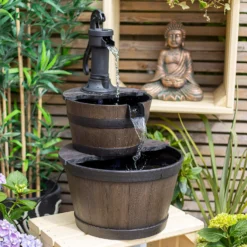 Stylish Fountain Whiskey Barrels Garden Water Feature 16 Stylish Fountain Whiskey Barrels Garden Water Feature -Garden Decoration Shop 13944159 1645005844956494