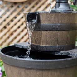 Stylish Fountain Whiskey Barrels Garden Water Feature 15 Stylish Fountain Whiskey Barrels Garden Water Feature -Garden Decoration Shop 13944159 4575005844861163