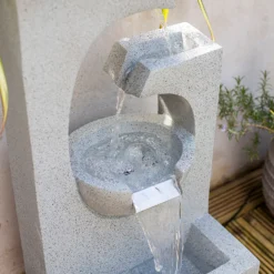 Stylish Fountain Ango Falls Garden Water Feature With LEDs -Garden Decoration Shop 13947169 1755005844359029