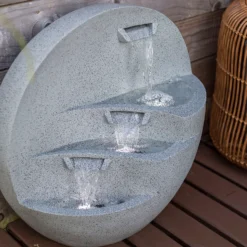 Stylish Fountain Kyoto Falls Garden Water Feature With LEDs 13 Stylish Fountain Kyoto Falls Garden Water Feature With LEDs -Garden Decoration Shop 13947170 1965005844804475