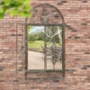 MirrorOutlet Rustic Scroll Large Garden Mirror - 130x70cm -Garden Decoration Shop 13950539 1144987138997286