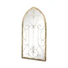 MirrorOutlet Metal Arched Decorative Window Garden Mirror - 100x50cm -Garden Decoration Shop 13950549 8424987138796472