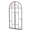 MirrorOutlet Metal Arched Decorative Window Opening Garden Mirror - 100x50cm -Garden Decoration Shop 13950551 1094987139825238