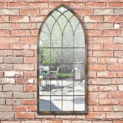 MirrorOutlet Rose Garden Rustic Arch Metal Garden Mirror- 115x50cm -Garden Decoration Shop 13950554 2994987139039328