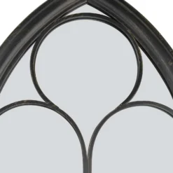 MirrorOutlet Black Somerley Chapel Arch Metal Garden Mirror - 112x61cm 9 MirrorOutlet Black Somerley Chapel Arch Metal Garden Mirror - 112x61cm -Garden Decoration Shop 13950556 1394987139719047