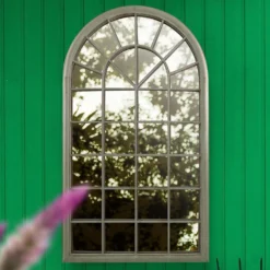 MirrorOutlet Somerley Eden Country Arch Large Metal Garden Mirror - 129x76cm -Garden Decoration Shop 13950557 1934987139911914