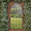 MirrorOutlet Rose Garden Rustic Arch Extra Large Metal Garden Mirror - 161x72cm -Garden Decoration Shop 13950562 2354987138970070