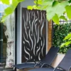 Amarelle Extra Large Metal Flame Design Decorative Garden Screen - 180 X 90cm -Garden Decoration Shop 13950580 9694987139800398