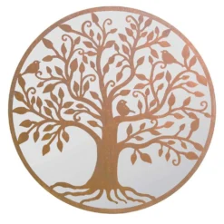 MirrorOutlet Stag Deer Round Garden Mirror - 100cm -Garden Decoration Shop 13950585 4514987138931583