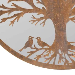 MirrorOutlet Birds Round Circular Garden Mirror - 100cm -Garden Decoration Shop 13950586 1054987139352054