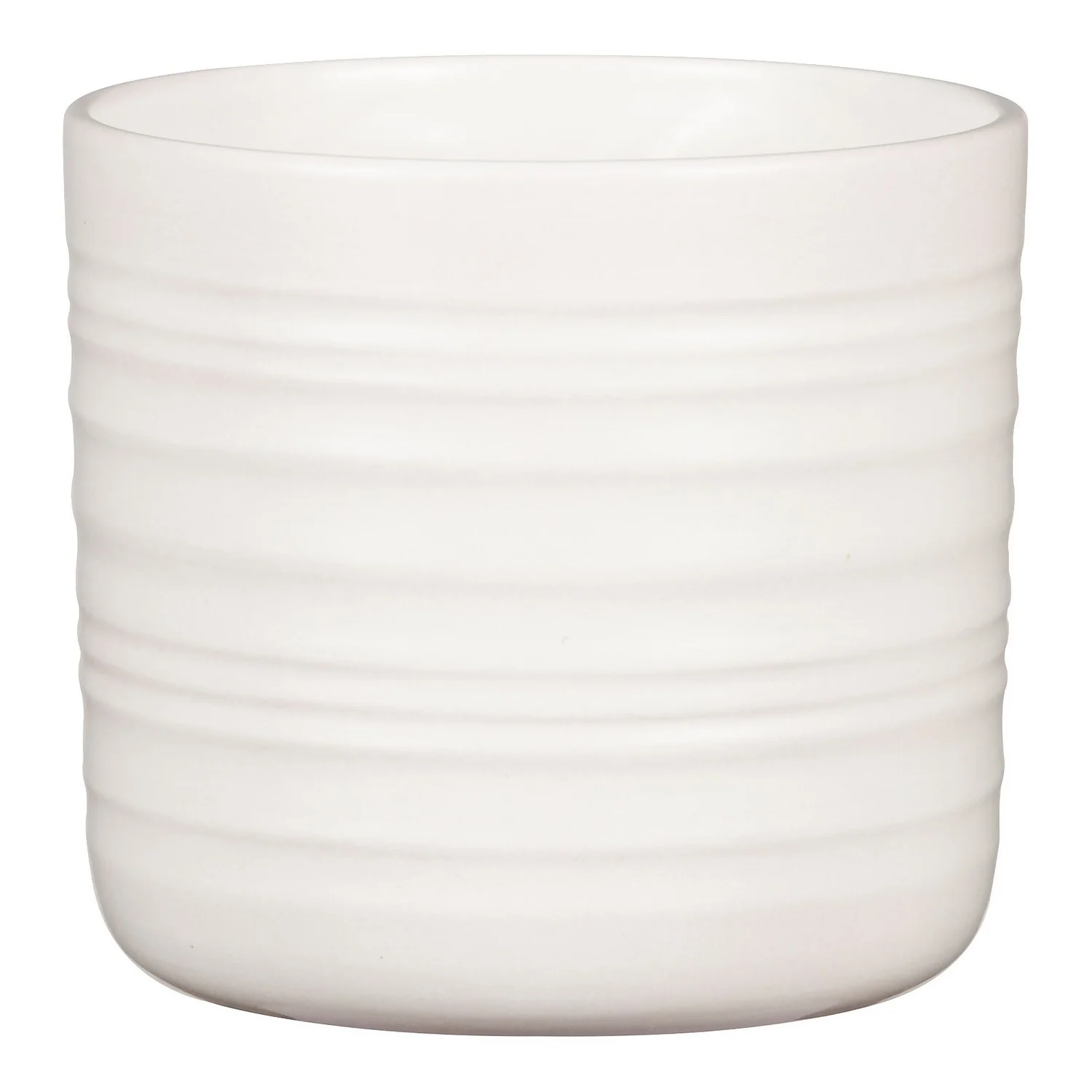 Scheurich Ripple White Indoor Pot - 20cm 3 Scheurich Ripple White Indoor Pot - 20cm