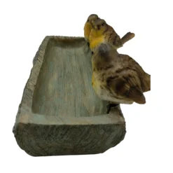 Homebase Wood Log Bird Bath With Birds -Garden Decoration Shop 13955522 2085014596851628