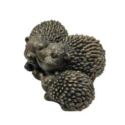 Bronze Look Hedgehog Family Garden Ornament -Garden Decoration Shop 13965951 8705014596974346