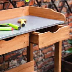 Garden Potting Bench With Two Drawers & Shelf -Garden Decoration Shop 13967031 4255014369303266