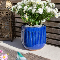 Chiswick Running Pot Blue - 24cm 8 Chiswick Running Pot Blue - 24cm -Garden Decoration Shop 13973640 1945011238561685