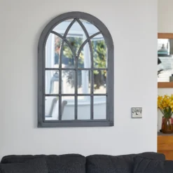 Eden Home And Garden Mirror - Grey -Garden Decoration Shop 13975353 1025011241056281
