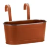12in Fence And Balcony Hanging Planter - Terracotta -Garden Decoration Shop 13975364 1635009221809267