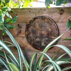 Allium Garden Wall Art 35cm - Antique Bronze -Garden Decoration Shop 13981005 1135005835194086