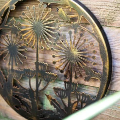 Allium Garden Wall Art 35cm - Antique Bronze -Garden Decoration Shop 13981005 2145005835220258