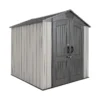 Lifetime 7x7ft Outdoor Storage Shed - Rough-Cut Grey -Garden Decoration Shop 13997403 6015000054736900