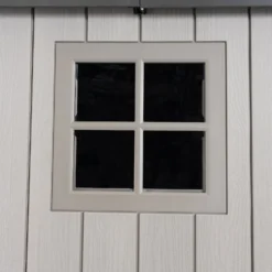 Lifetime 7x7ft Outdoor Storage Shed - Rough-Cut Grey -Garden Decoration Shop 13997403 9135000055053532