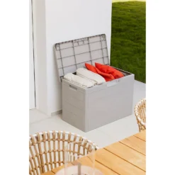 Toomax Garden Storage Box 160L - Warm Grey -Garden Decoration Shop 13997480 1085004537305487