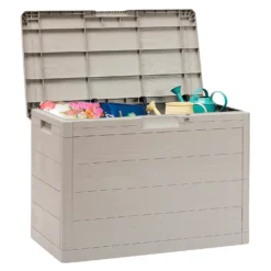 Toomax Garden Storage Box 160L - Warm Grey -Garden Decoration Shop 13997480 1115004537171423