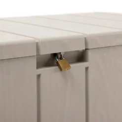 Toomax Bravo Garden Storage Box 270L - Warm Grey -Garden Decoration Shop 13997481 1505004537275931