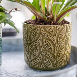 Crackle Leaf Indoor Plant Pot - 12cm 18 Crackle Leaf Indoor Plant Pot - 12cm -Garden Decoration Shop 14197410 1355024191440648