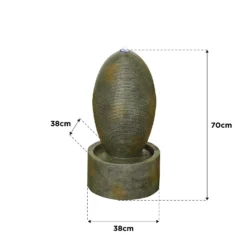 Stylish Fountain Petite Ripple Water Feature With LEDs 6 Stylish Fountain Petite Ripple Water Feature With LEDs -Garden Decoration Shop 14519358 5205047822608222